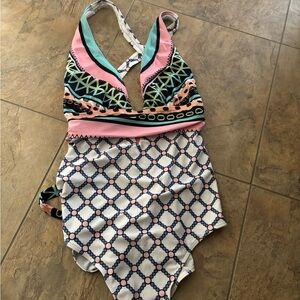 Colorful Geometric One-Piece Swimsuit